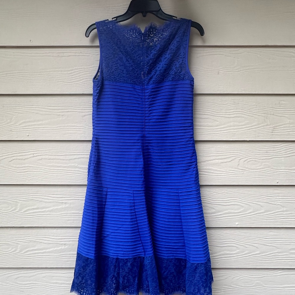 Tadashi Shoji Royal Blue Detailed Cocktail Dress - Picture 8 of 12